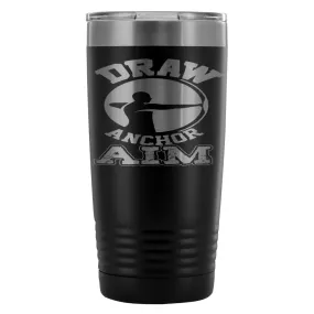 Archery Travel Mug Draw Anchor Aim 20oz Stainless Steel Tumbler