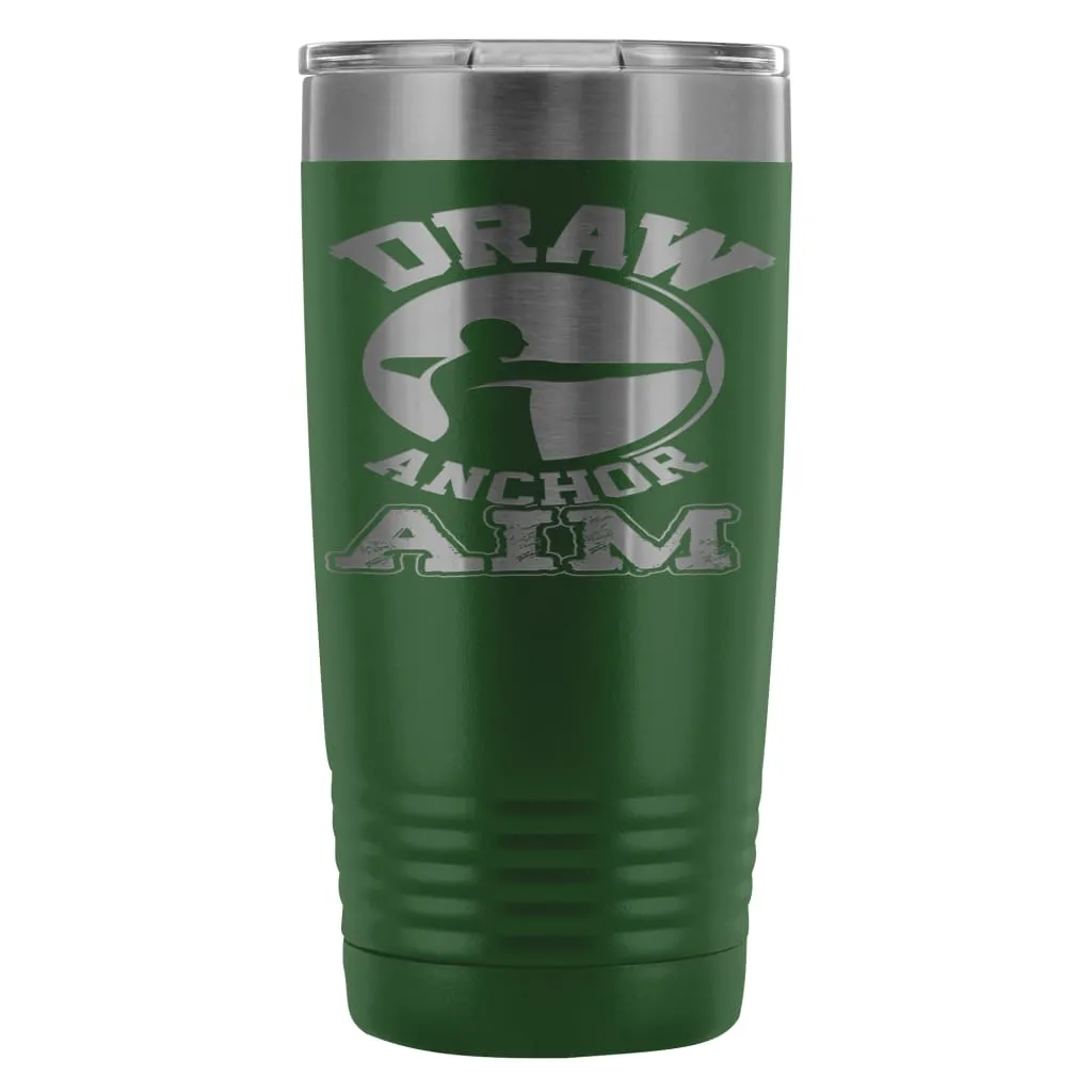 Archery Travel Mug Draw Anchor Aim 20oz Stainless Steel Tumbler