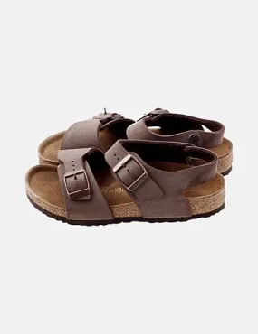 Birkenstock Sandalia marrón detalle hebillas