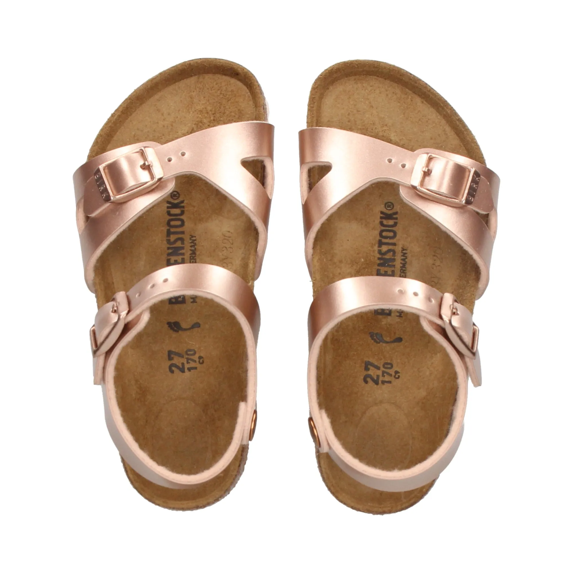 BIRKENSTOCK Sandalias, chanclas y albarcas de niña COBRE