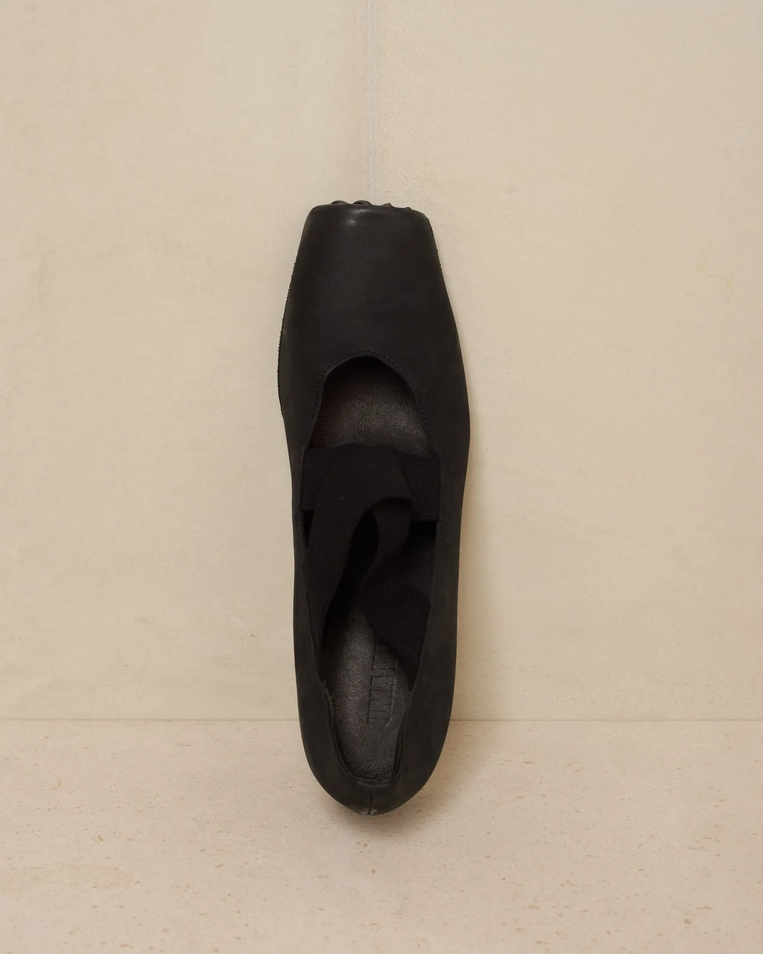 Black High Heel Ballet Shoes