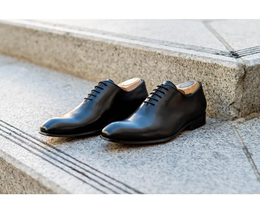 Black Men's Oxford shoes - Leather outsole - OLDBURY