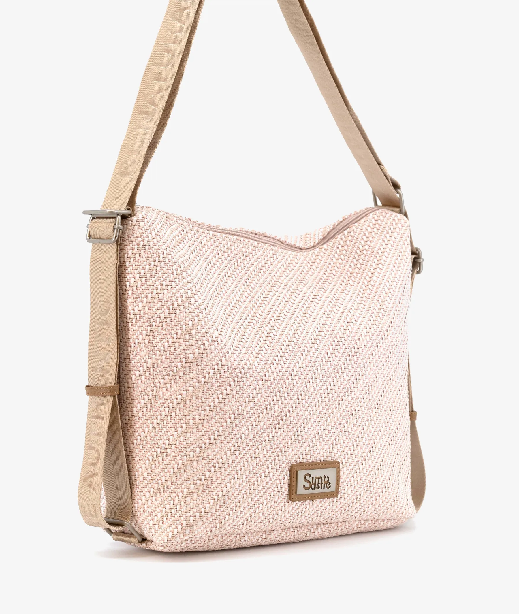 Bolso de rafia SIMOSASTRE 1008 HOBO DAYTONA en camel   