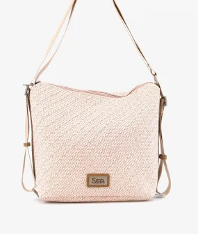 Bolso de rafia SIMOSASTRE 1008 HOBO DAYTONA en camel   