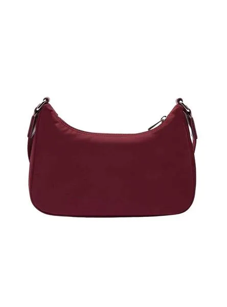 Bolso Lacoste Hobo Bag Granate Para Mujer