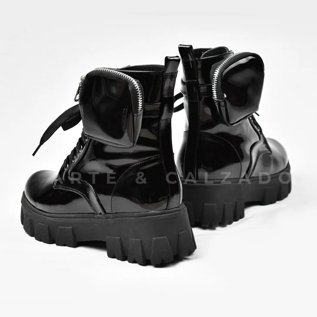 Botín Combat Boots Negro B24