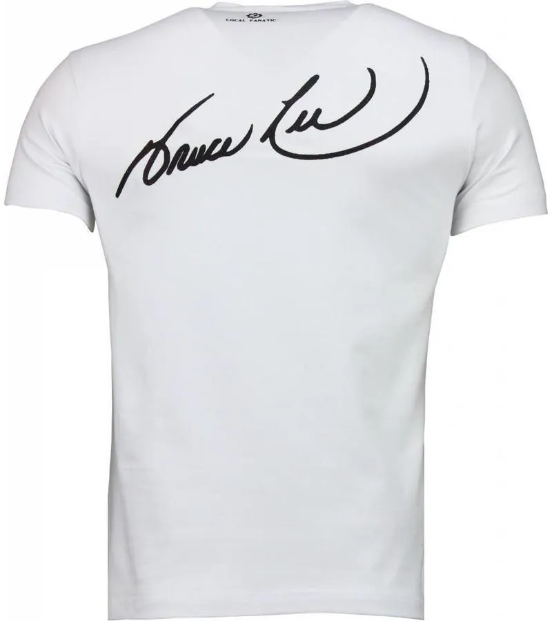 Camisetas - Bruce Lee Ying Yang  Camisetas Personalizadas - Blanco