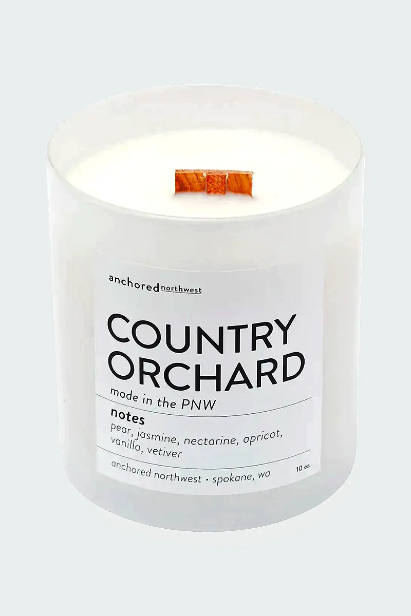 Country Orchard White Tumbler Candle