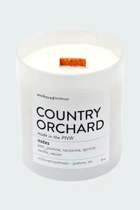 Country Orchard White Tumbler Candle