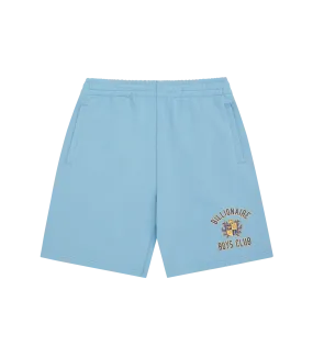 CREST LOGO SWEAT SHORTS - BLUE