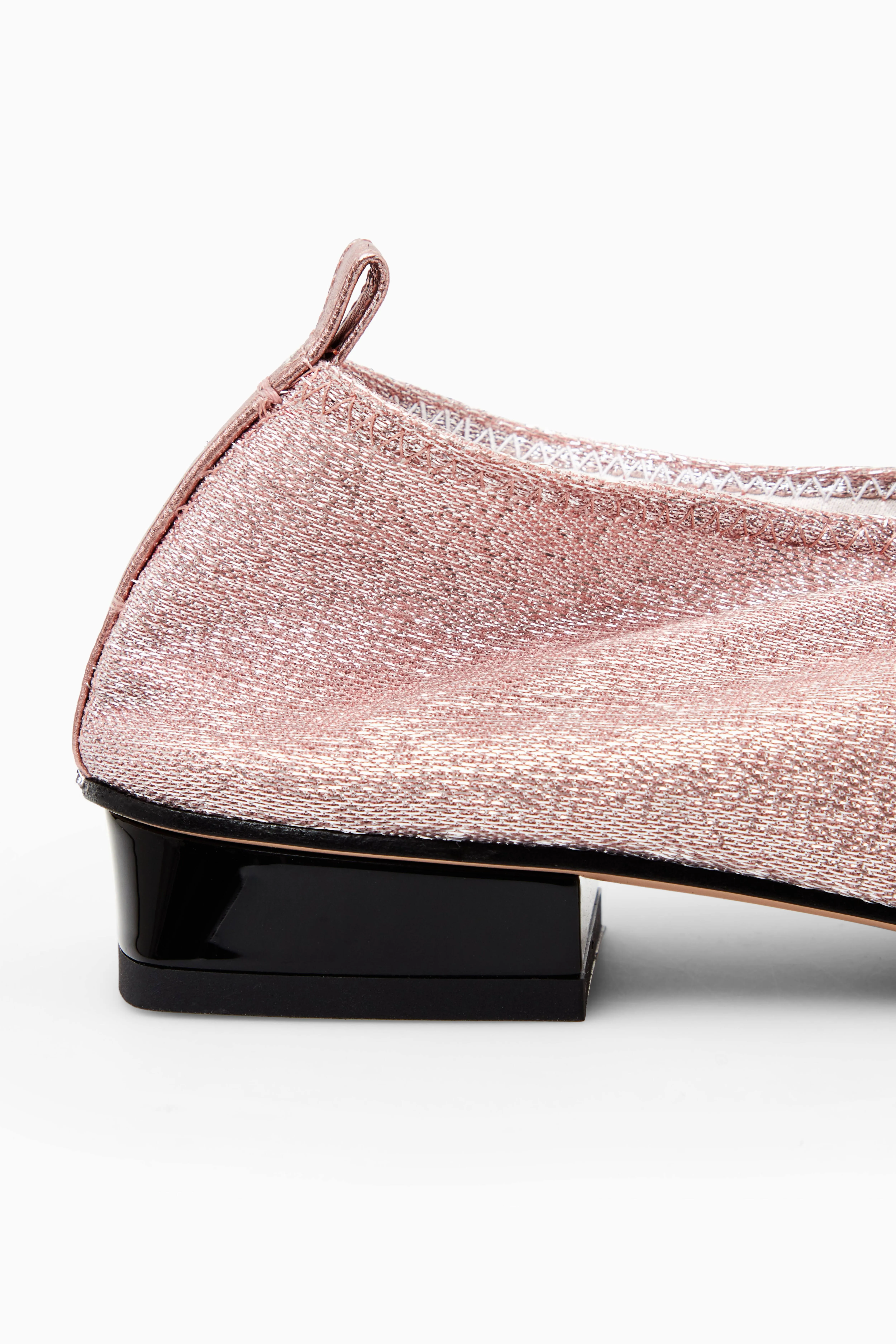 GATHERED METALLIC BALLET SHOES - Low heel - DUSTY PINK - Ladies | H&M GB