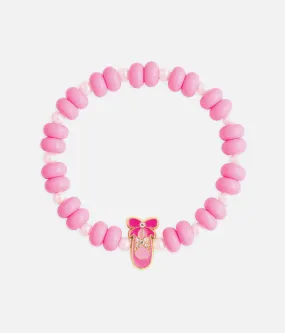 Girls Sparkle Bracelet, Ballet Shoes - Bead Believer