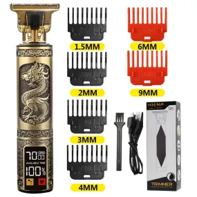 Hair Clipper Trimmer All In One Gold Light Head Rechargeable