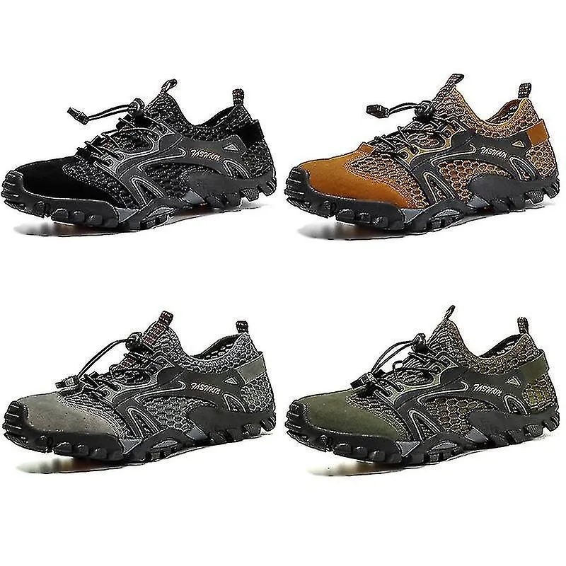 Hiking Shoes Men's Anti-slip Breathable Outdoor Sports Shoes Men's Climbing Tactical Shoes Water Sports Shoes