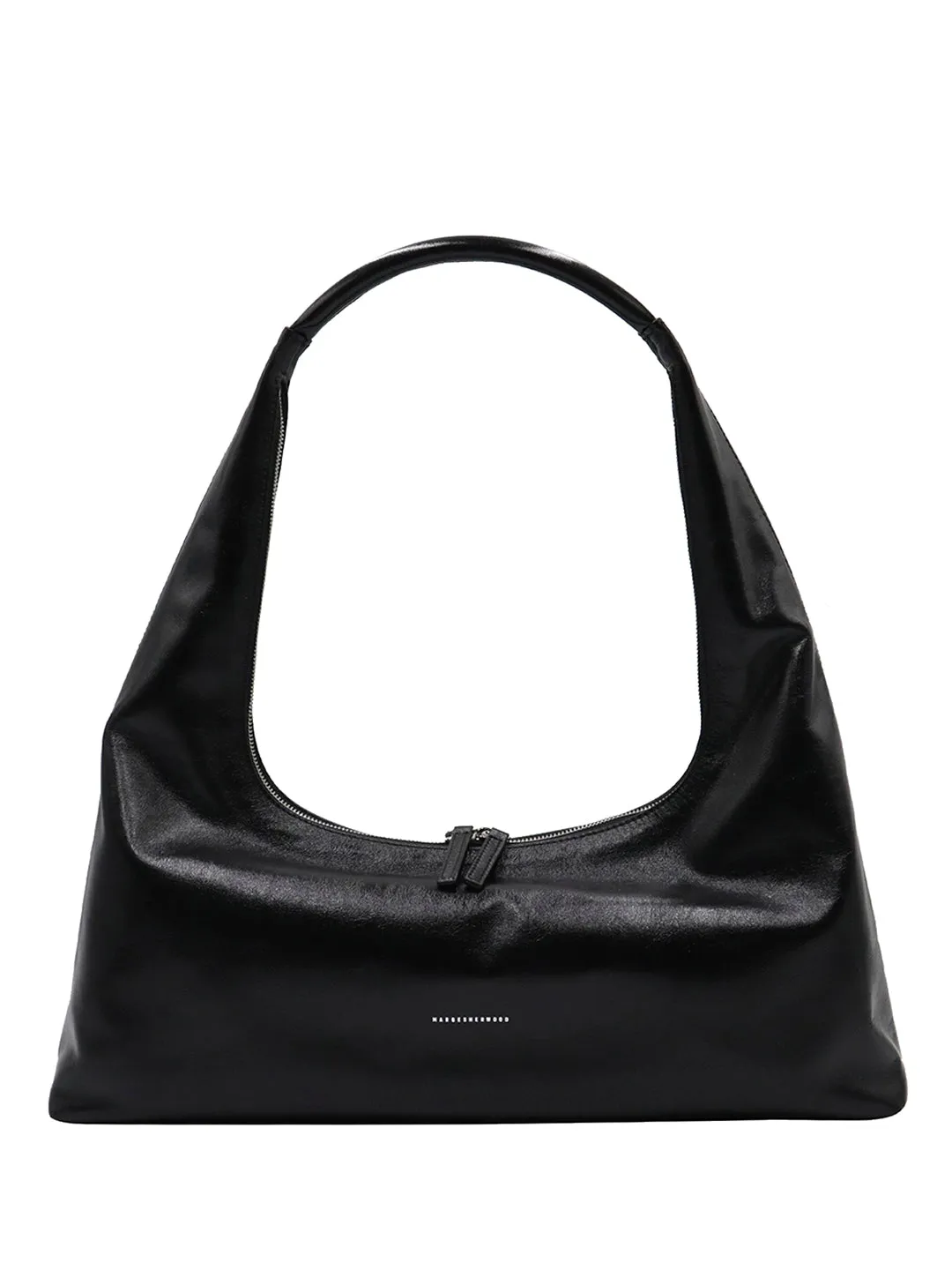 Hobo large black glossy plain