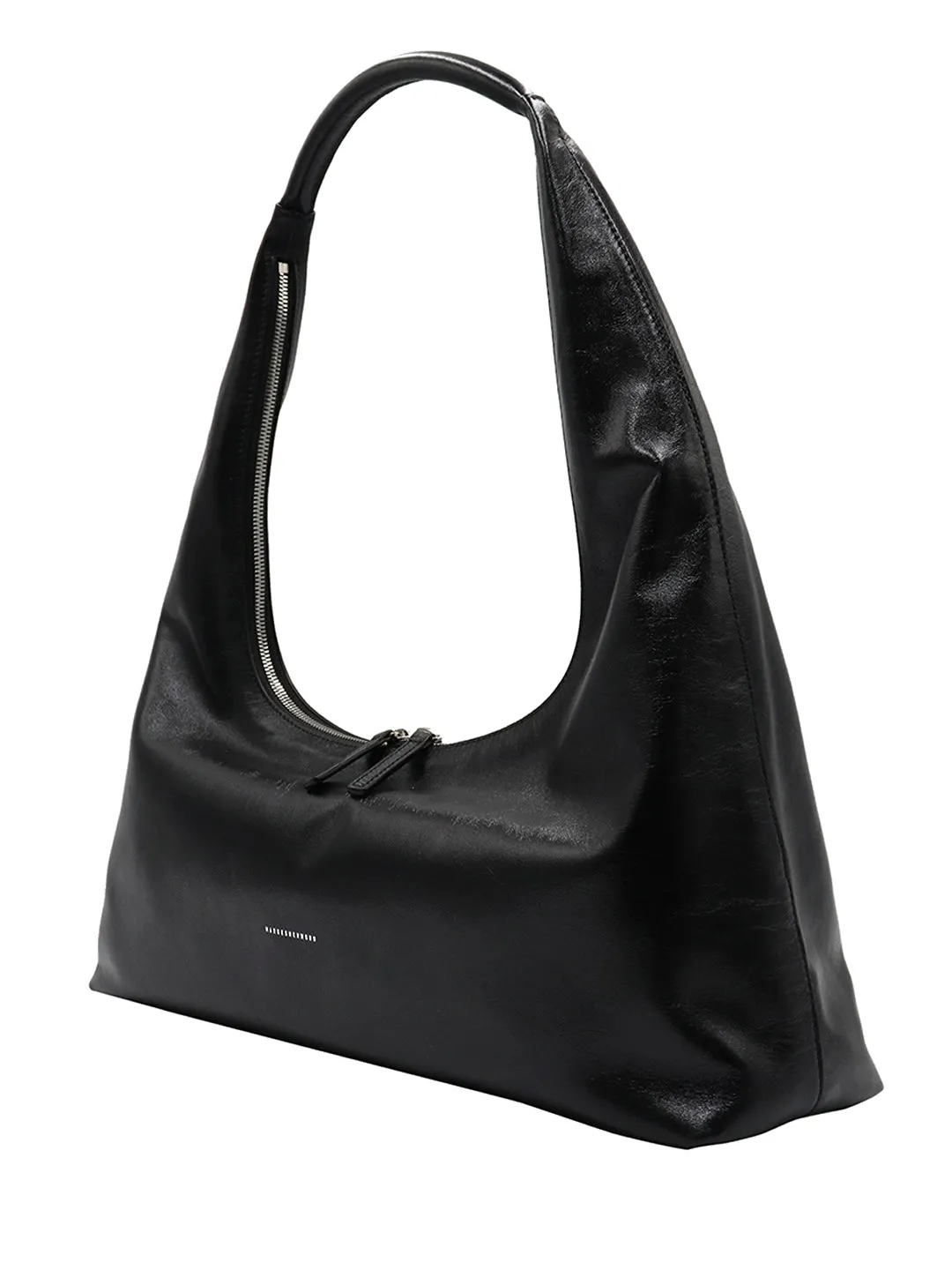 Hobo large black glossy plain