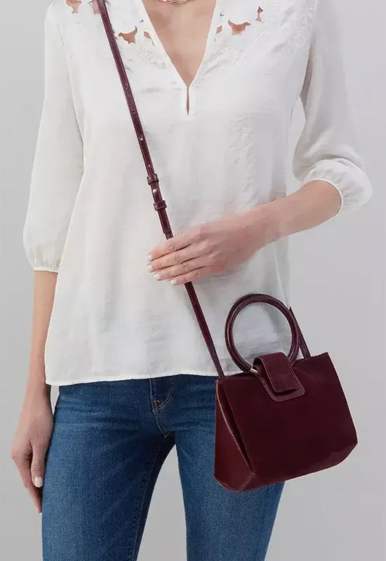 Hobo Suede Crossbody Bag - Compact and Stylish