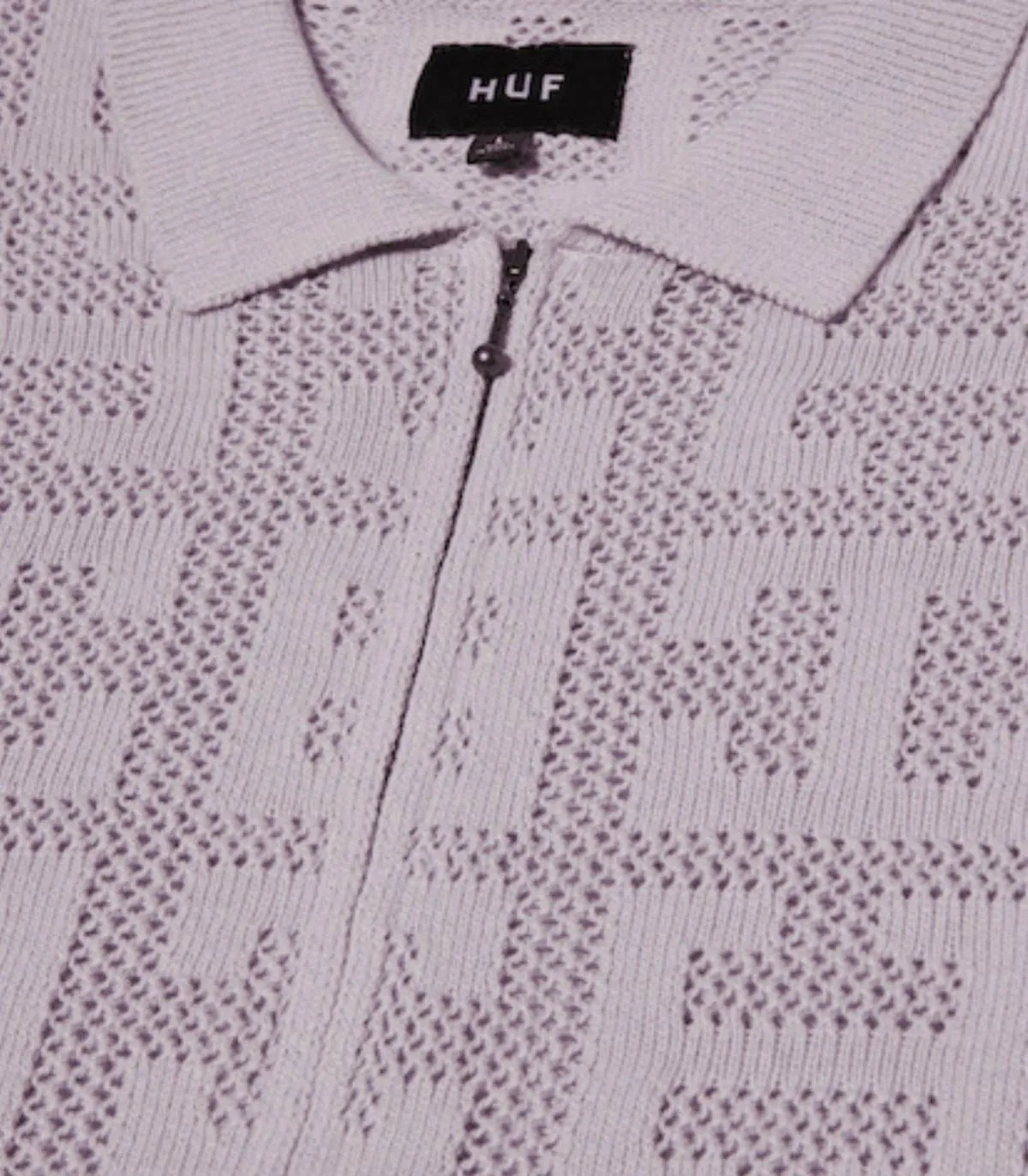 HUF - Polo Para Hombre Lavanda - Monogram Jaquard Zip