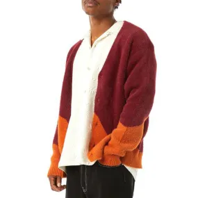 Jersey HUF: Merged Cardigan (Berry)