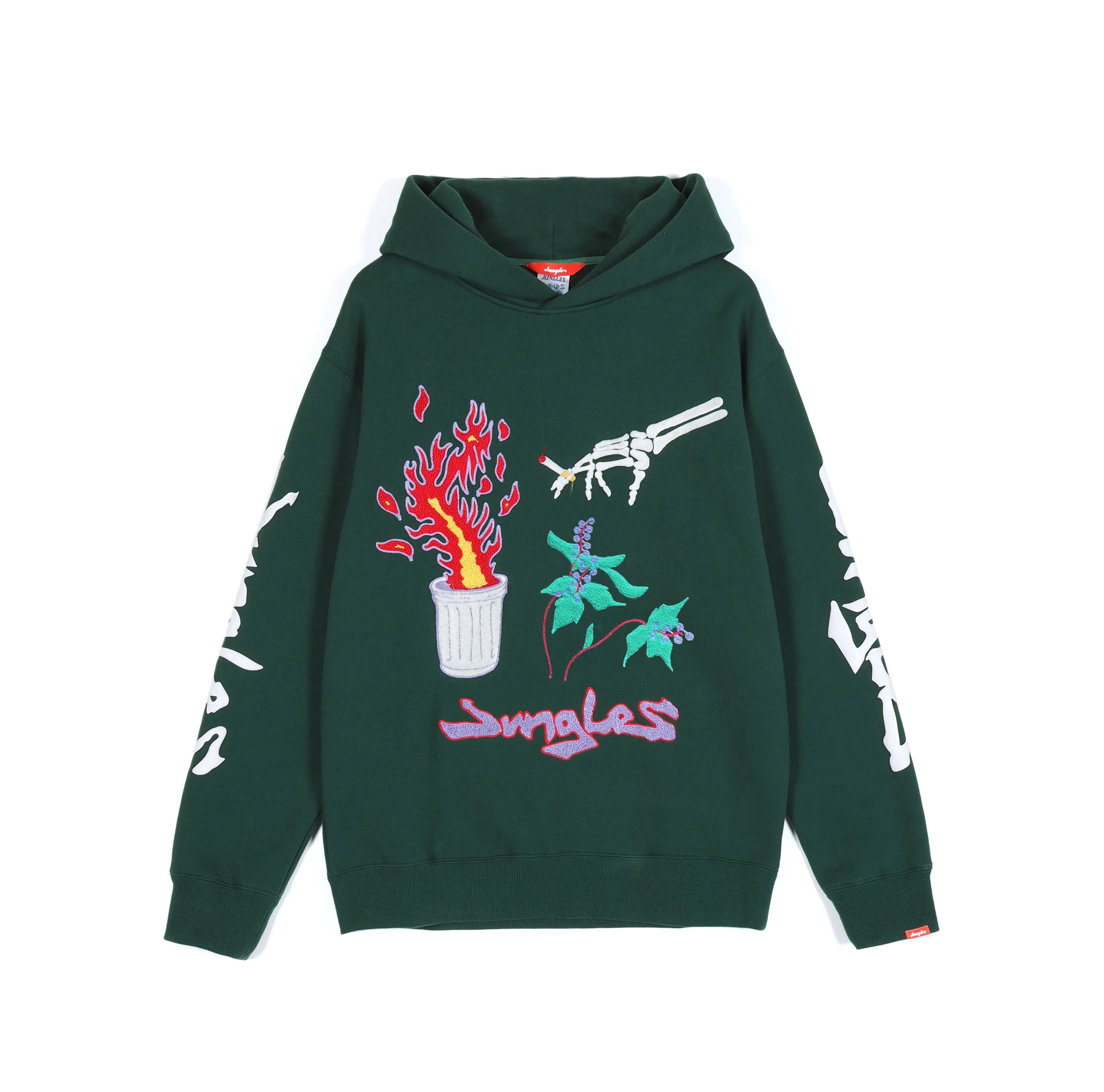 Jungles BIN FIRE HOODIE (Green)