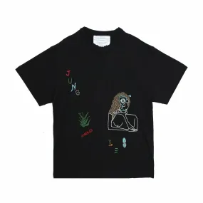 Jungles Slow Down Beaded Tee (Black)