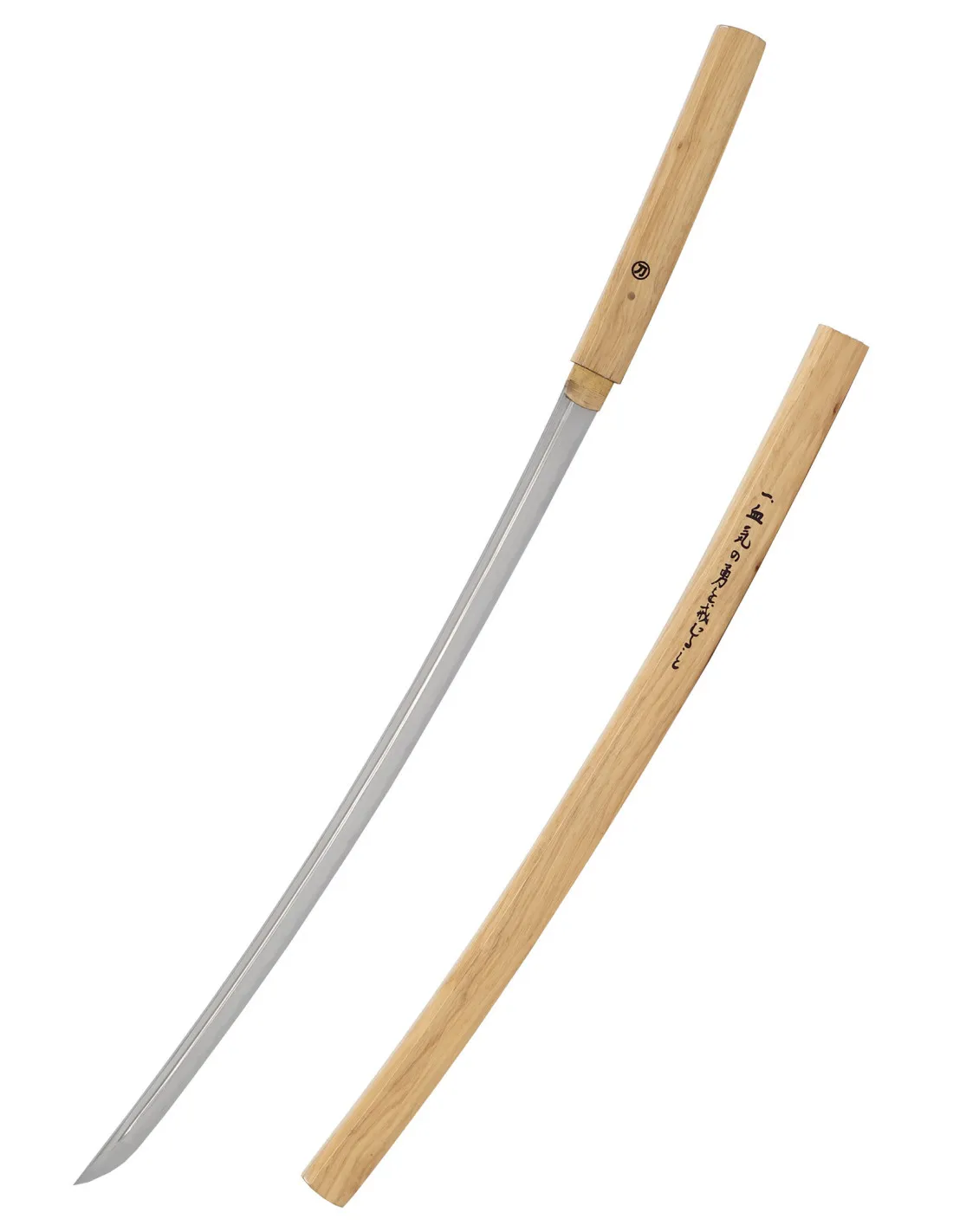 Katana tipo Shirasaya John Lee, acabado madera