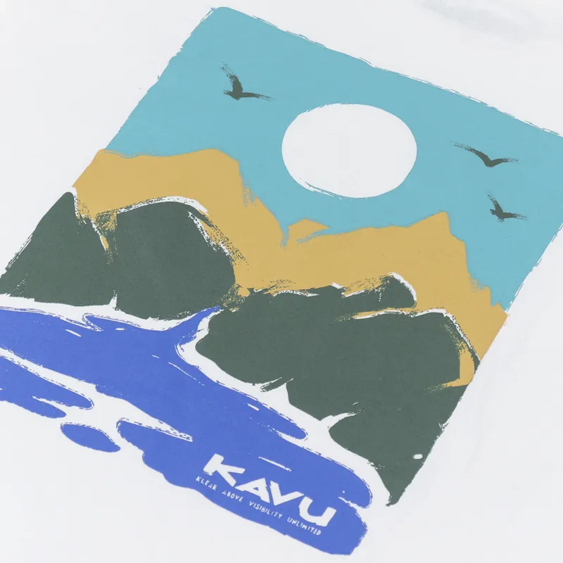 Kavu Brush Stroke T Shirt Natural