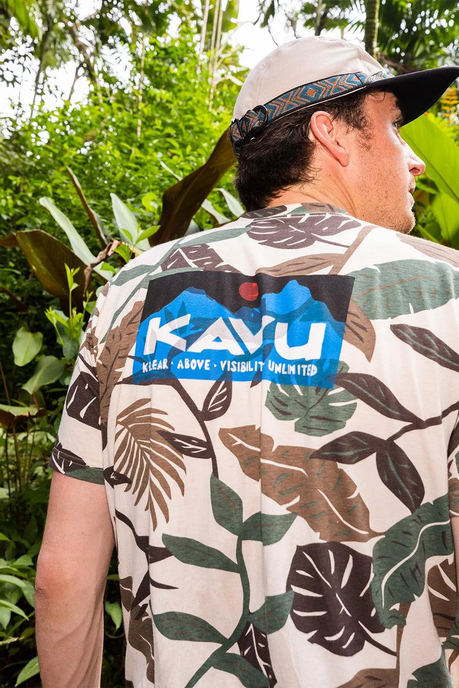 Kavu Klear Above The Etch Art T-shirt In Palm Playa