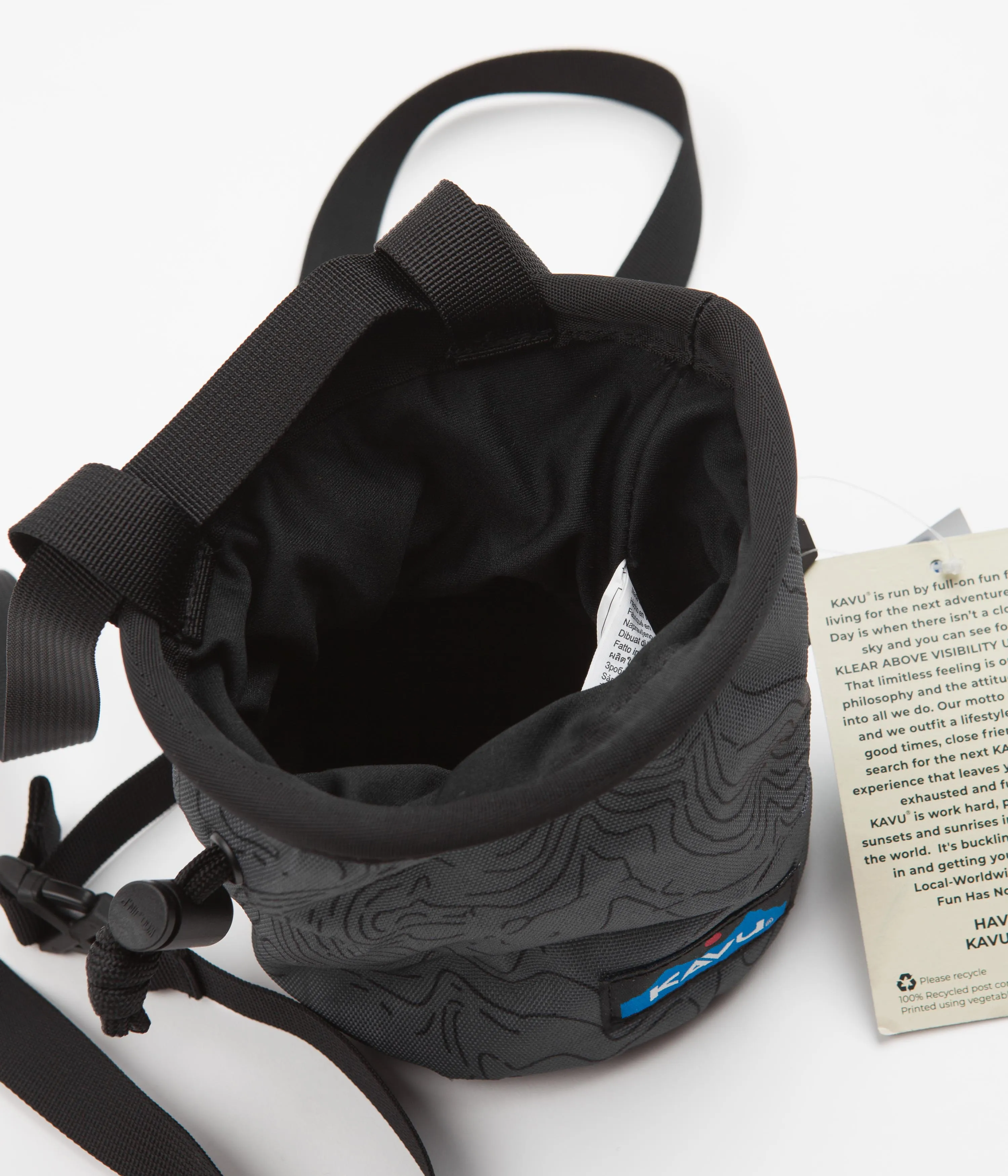 Kavu Peak Seeker Chalk Bag - Stone Topo