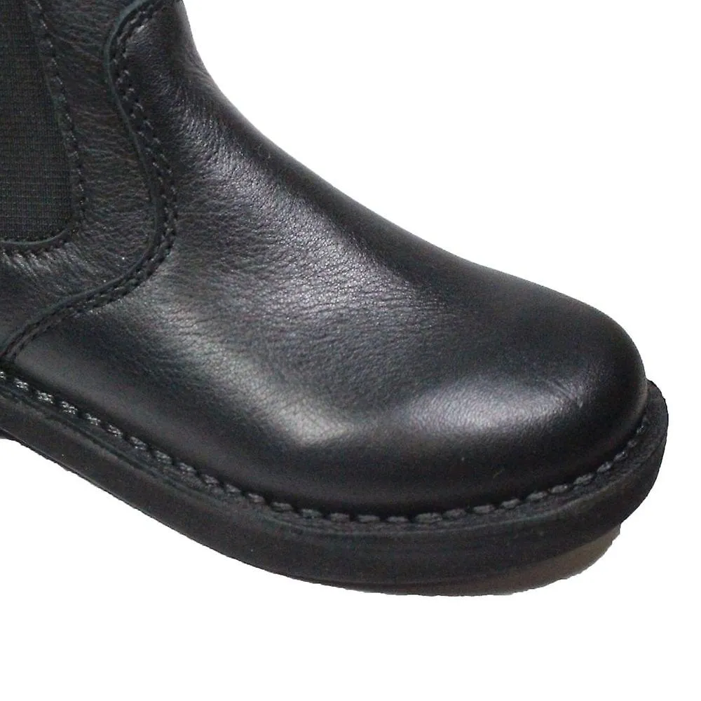 Kids Ricosta Denis | Black Leather | Boys Chelsea Boots