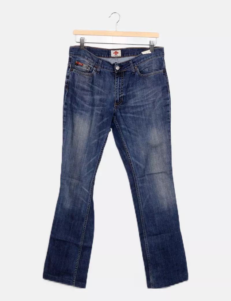 Lee Cooper Pantalón denim azul recto