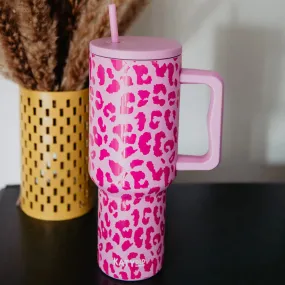 Light Pink Leopard 38oz Tumbler