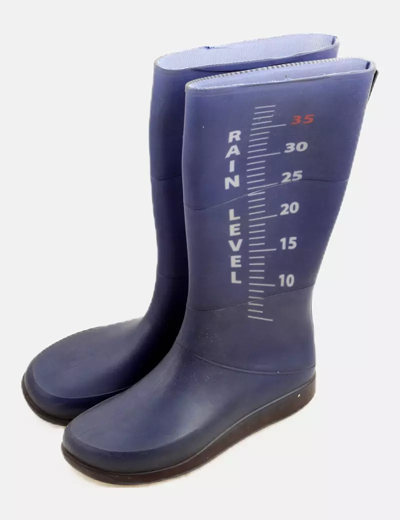 Made in Italy Bota azul marina impermeable