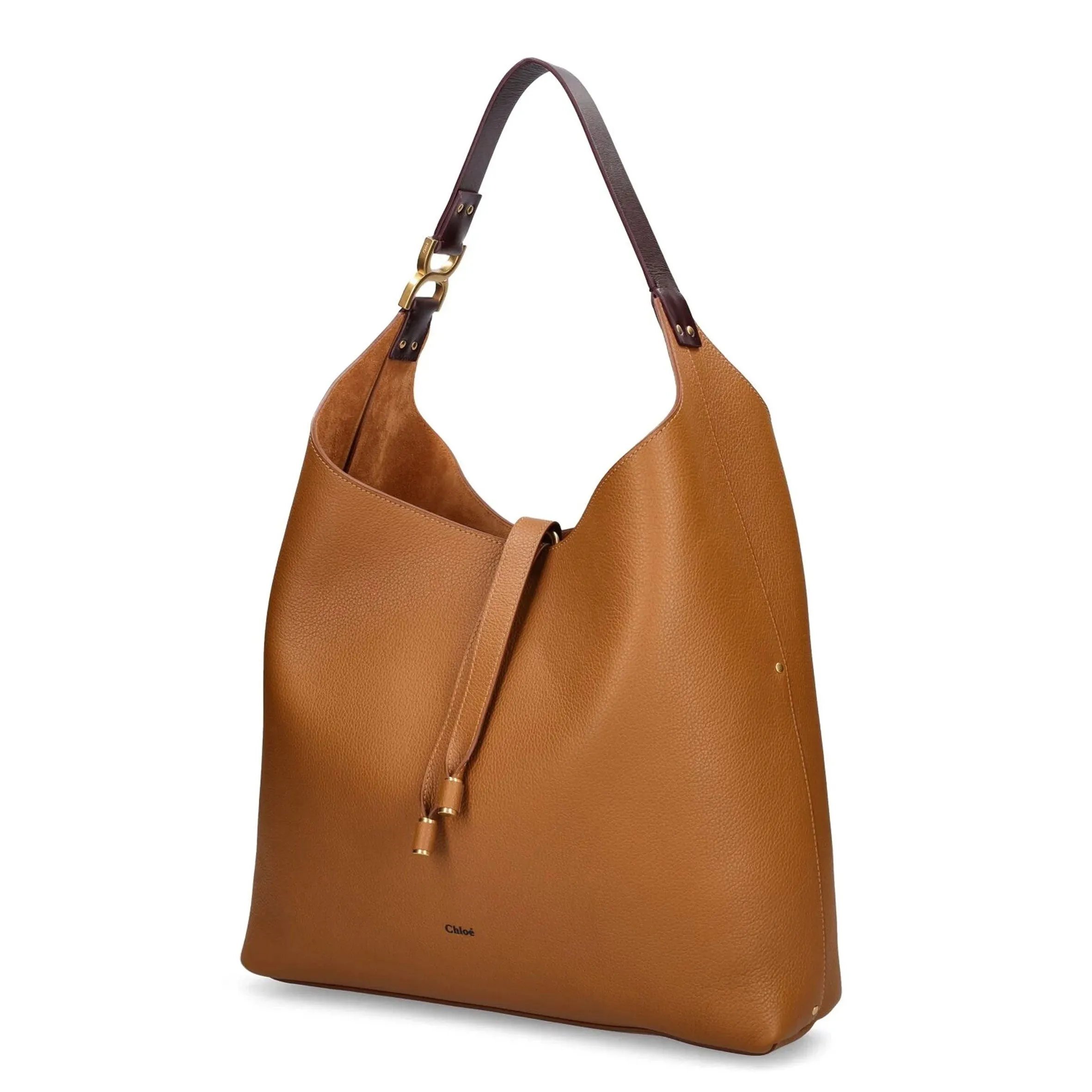 Marcie Pottery Brown Hobo Bag