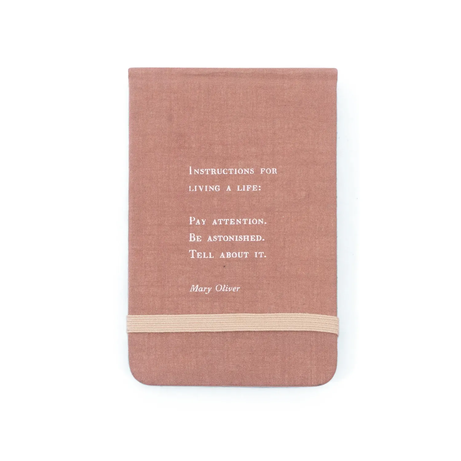 Mary Oliver Fabric Notebook