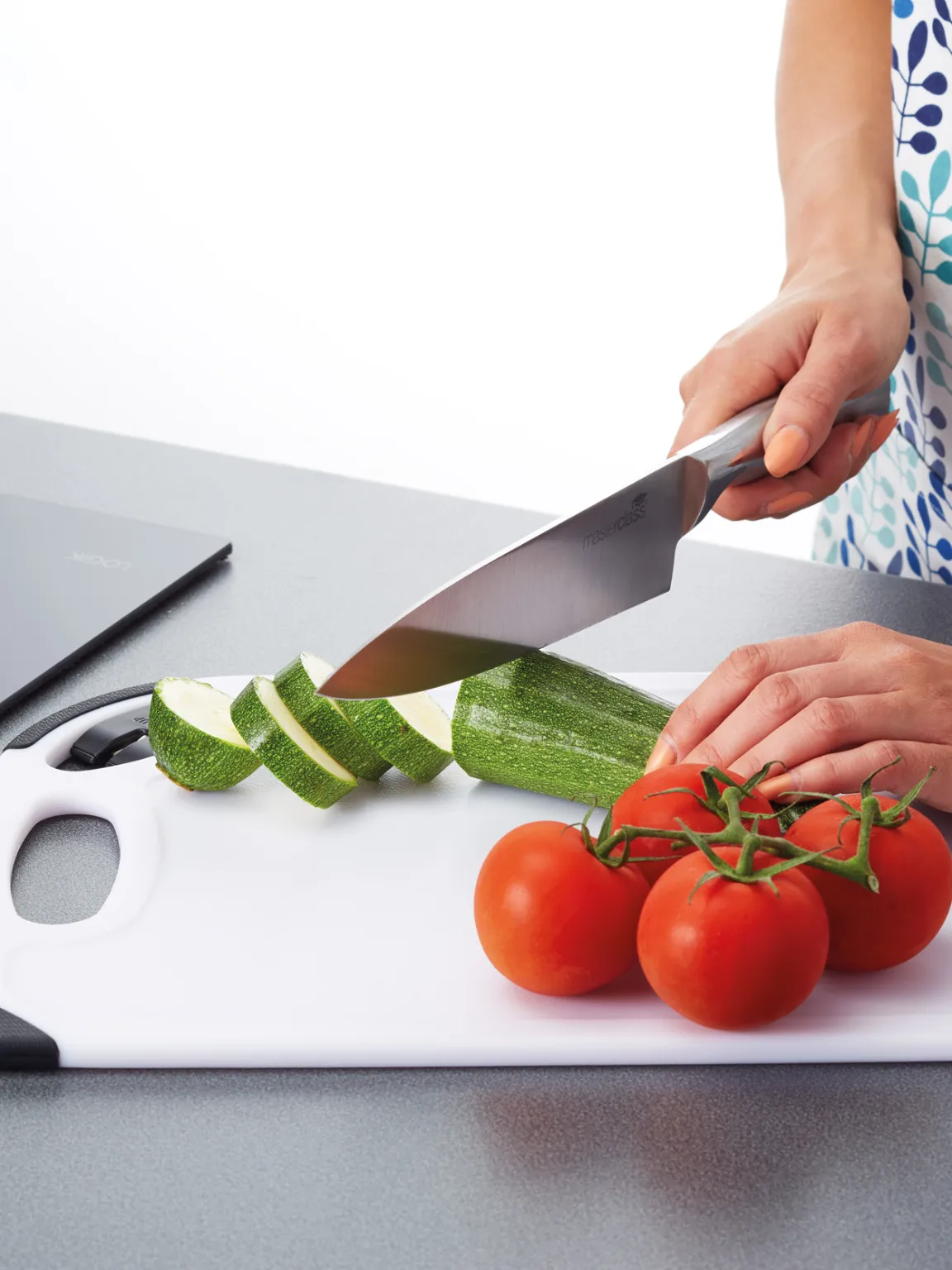 MasterClass Sharpen & Chop Cutting Board with Knife Sharpener