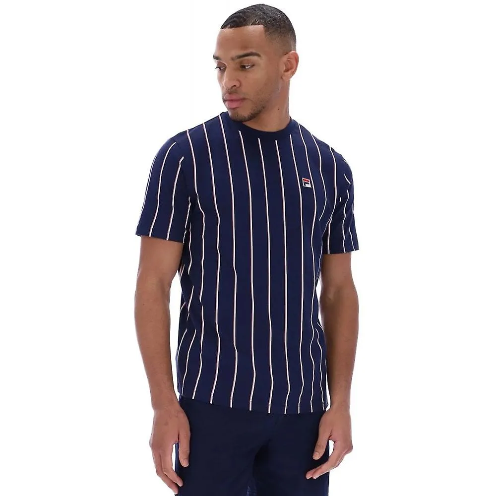 Men's Fila Vintage Lee Mh035 Double Pinstripe Half Sleeve T-shirt