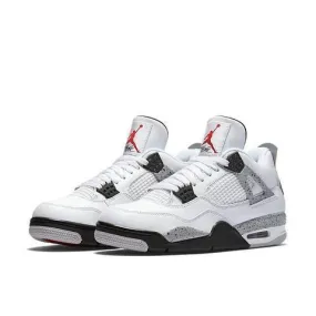 Men's Jordan 4 Basketball Shoes - White