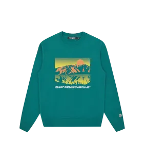 MOUNTAINSCAPE CREWNECK - GREEN