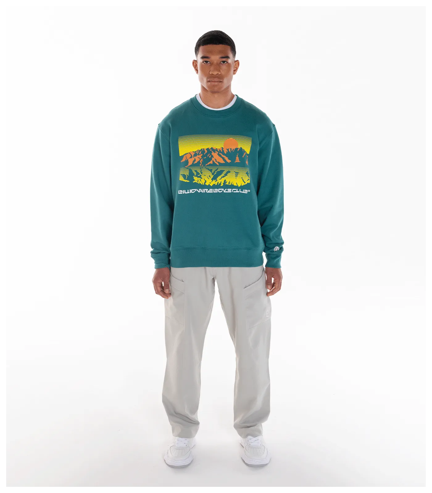 MOUNTAINSCAPE CREWNECK - GREEN