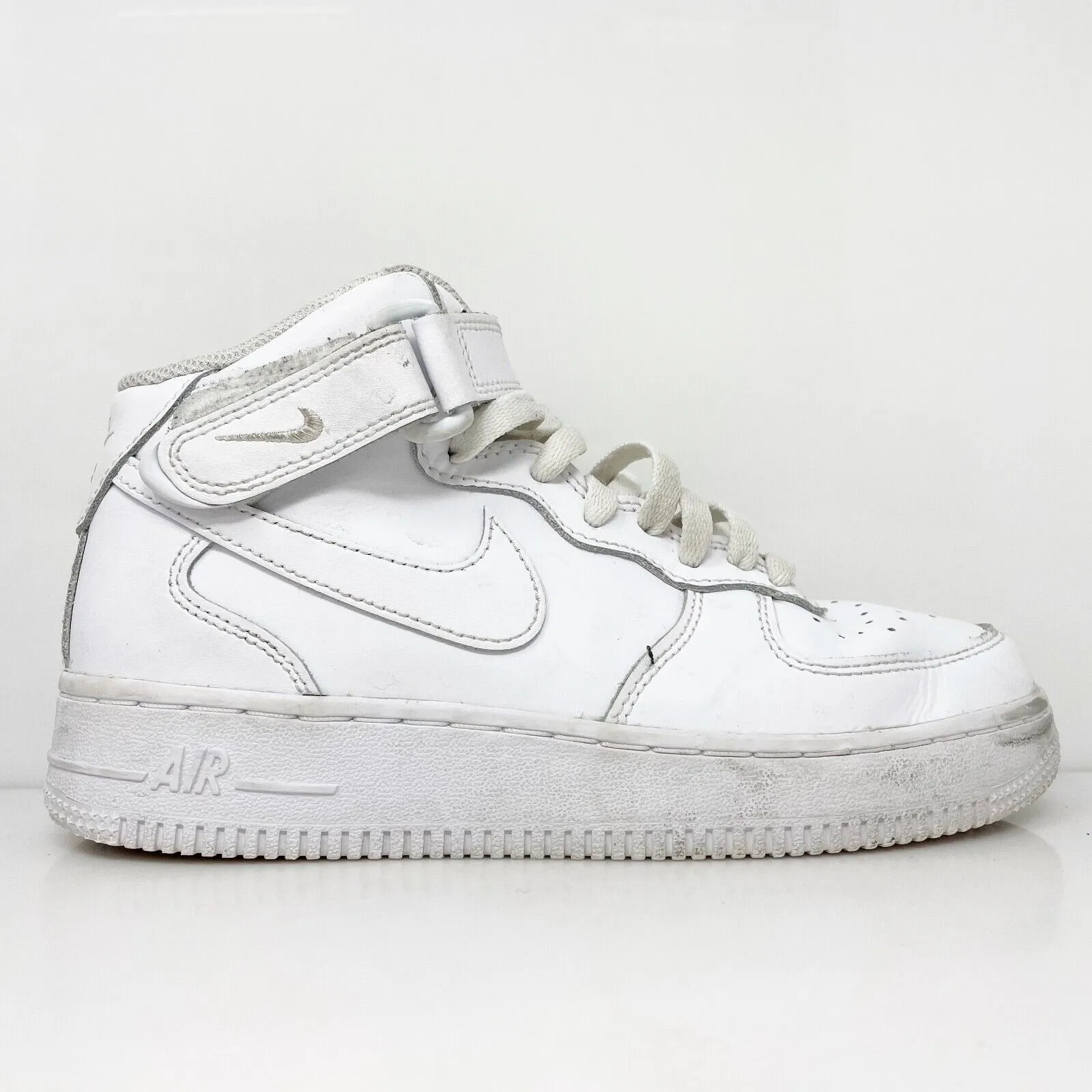 Nike Boys Air Force 1 Mid LE DH2933-111 White Basketball Shoes Sneakers Size 5Y