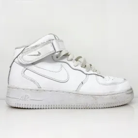 Nike Boys Air Force 1 Mid LE DH2933-111 White Basketball Shoes Sneakers Size 5Y