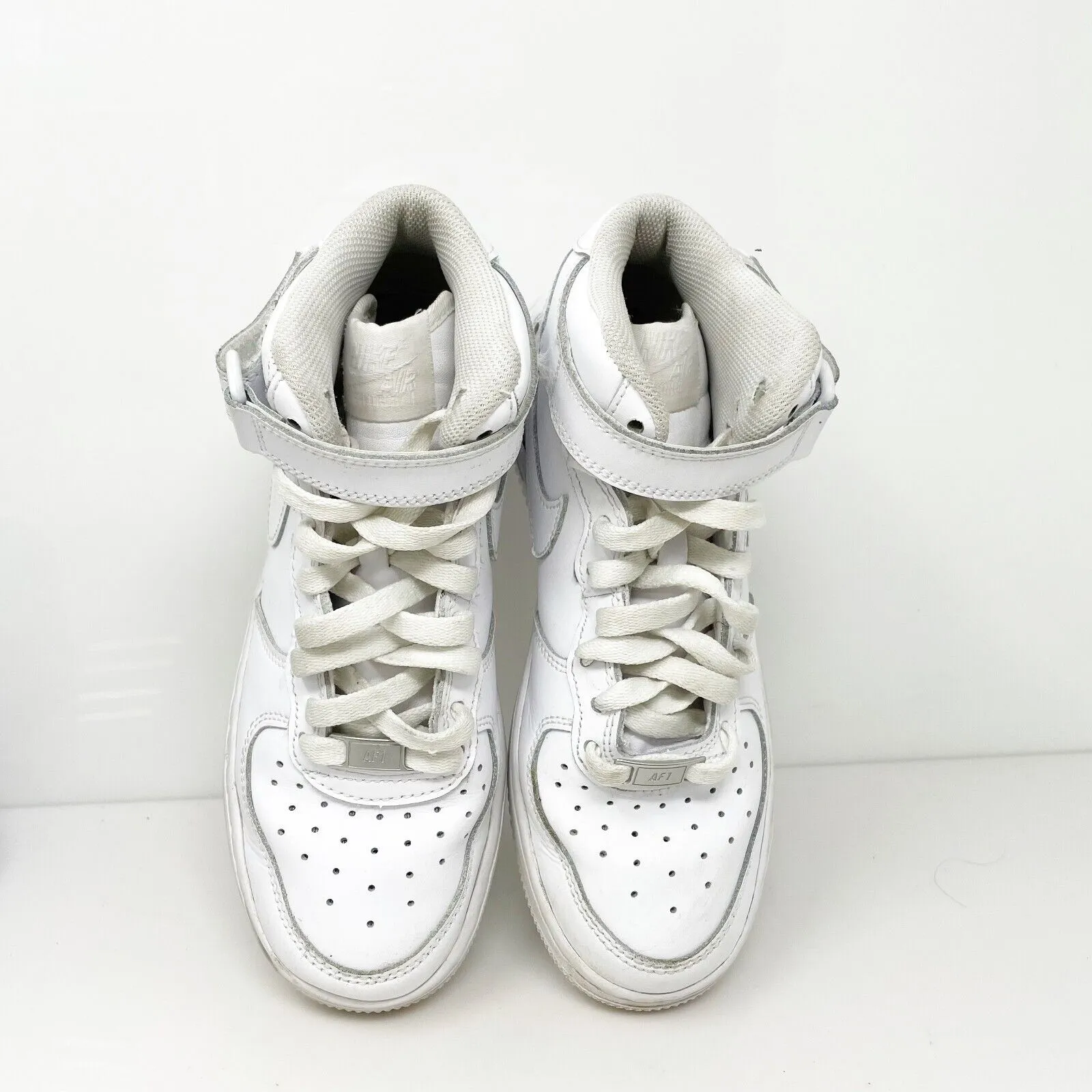 Nike Boys Air Force 1 Mid LE DH2933-111 White Basketball Shoes Sneakers Size 5Y