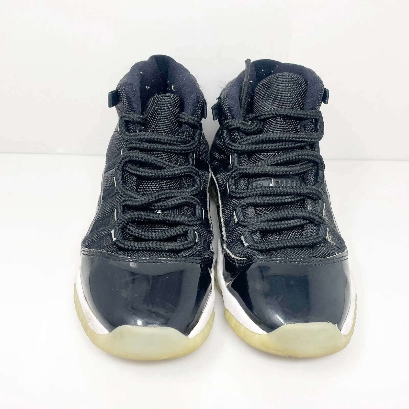 Nike Boys Air Jordan 11 378038-011 Black Basketball Shoes Sneakers Size 5.5Y