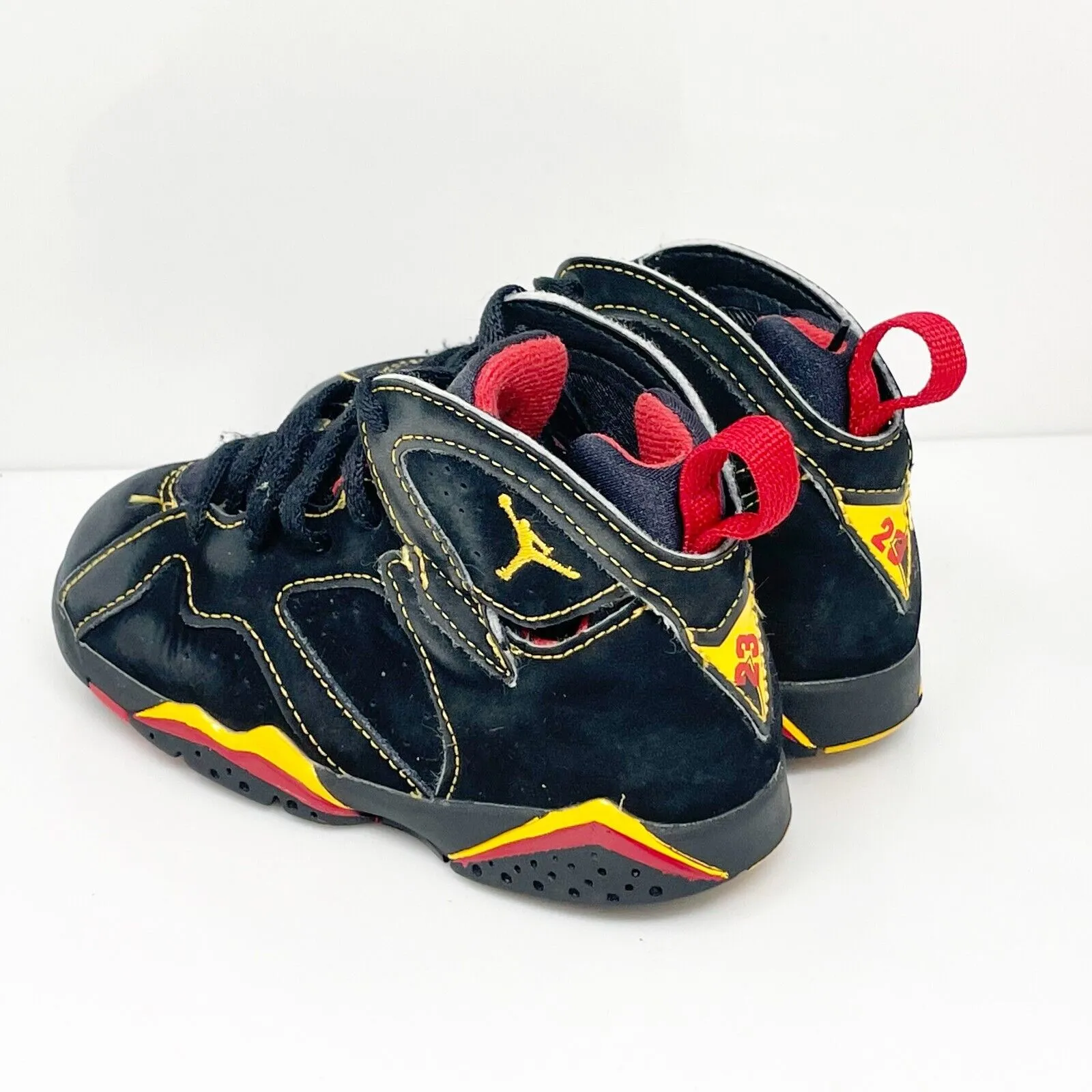 Nike Boys Air Jordan 7 DJ2776-081 Black Basketball Shoes Sneakers Size 9C