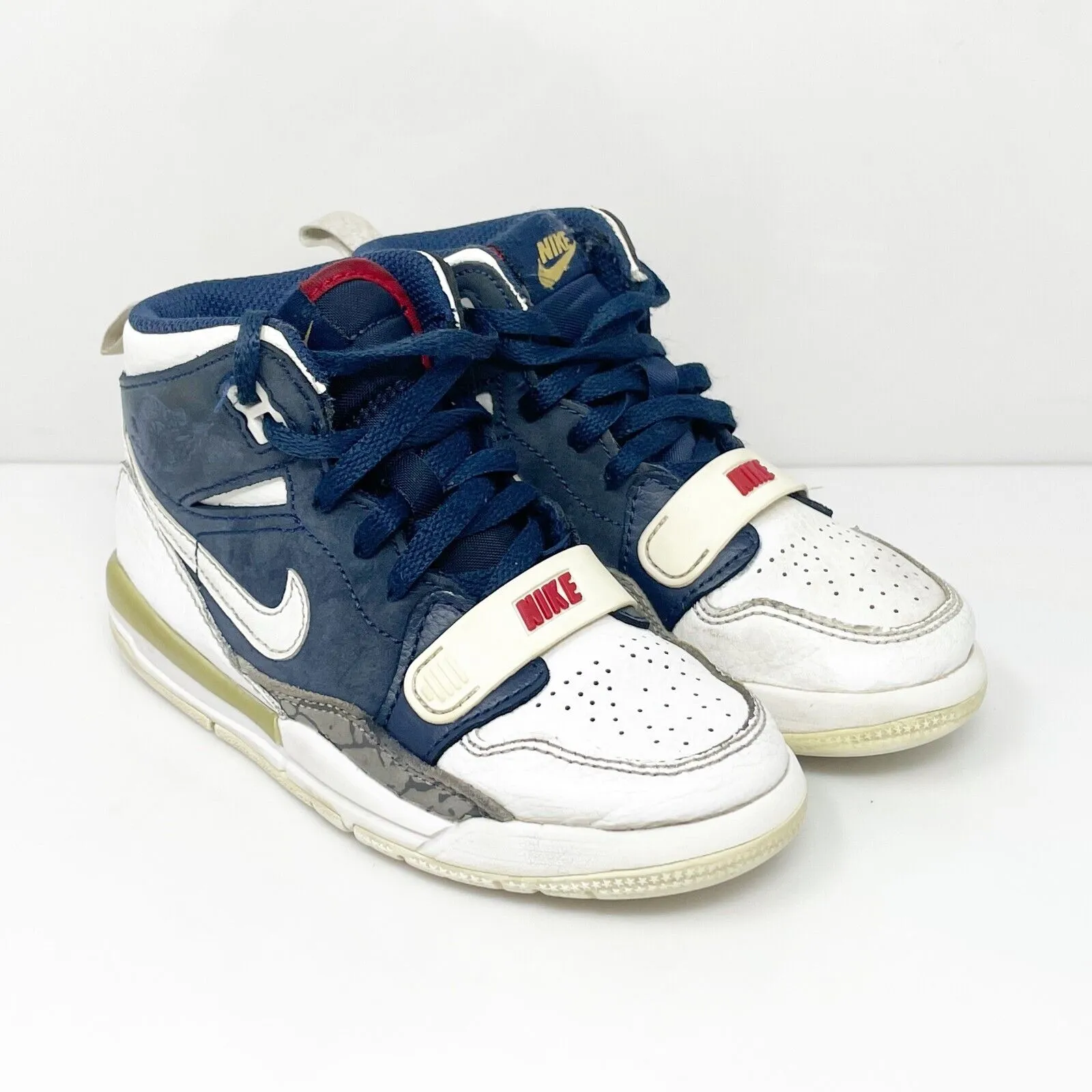 Nike Boys Air Jordan Legacy 312 AT4047-101 White Basketball Shoes Sneakers 11C