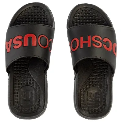 OJOTAS DC SHOES SLIDE NEGRO ROJO (BEP)