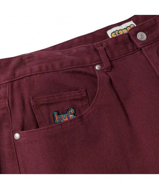 Pantalón HUF  Cromer Signature Burdeo