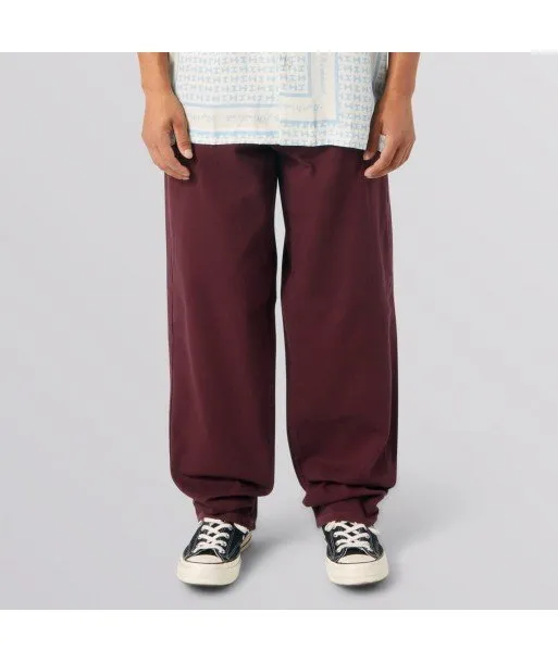 Pantalón HUF  Cromer Signature Burdeo