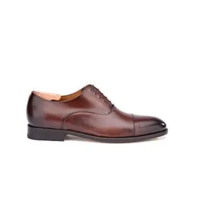 Patina Chocolate Oxford shoes - Leather outsole - WINFORD